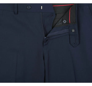 Men's Slim Fit 2-Piece Navy Shawl Lapel Tuxedo Suit