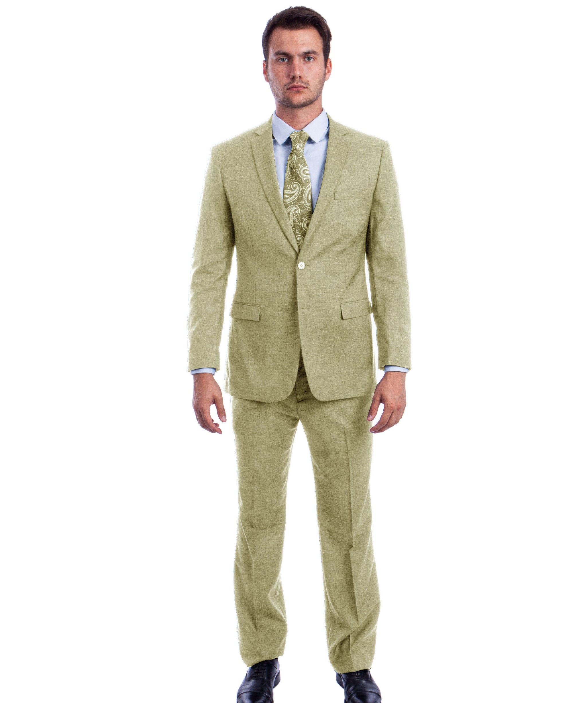 Men's Light Beige Formal Suit