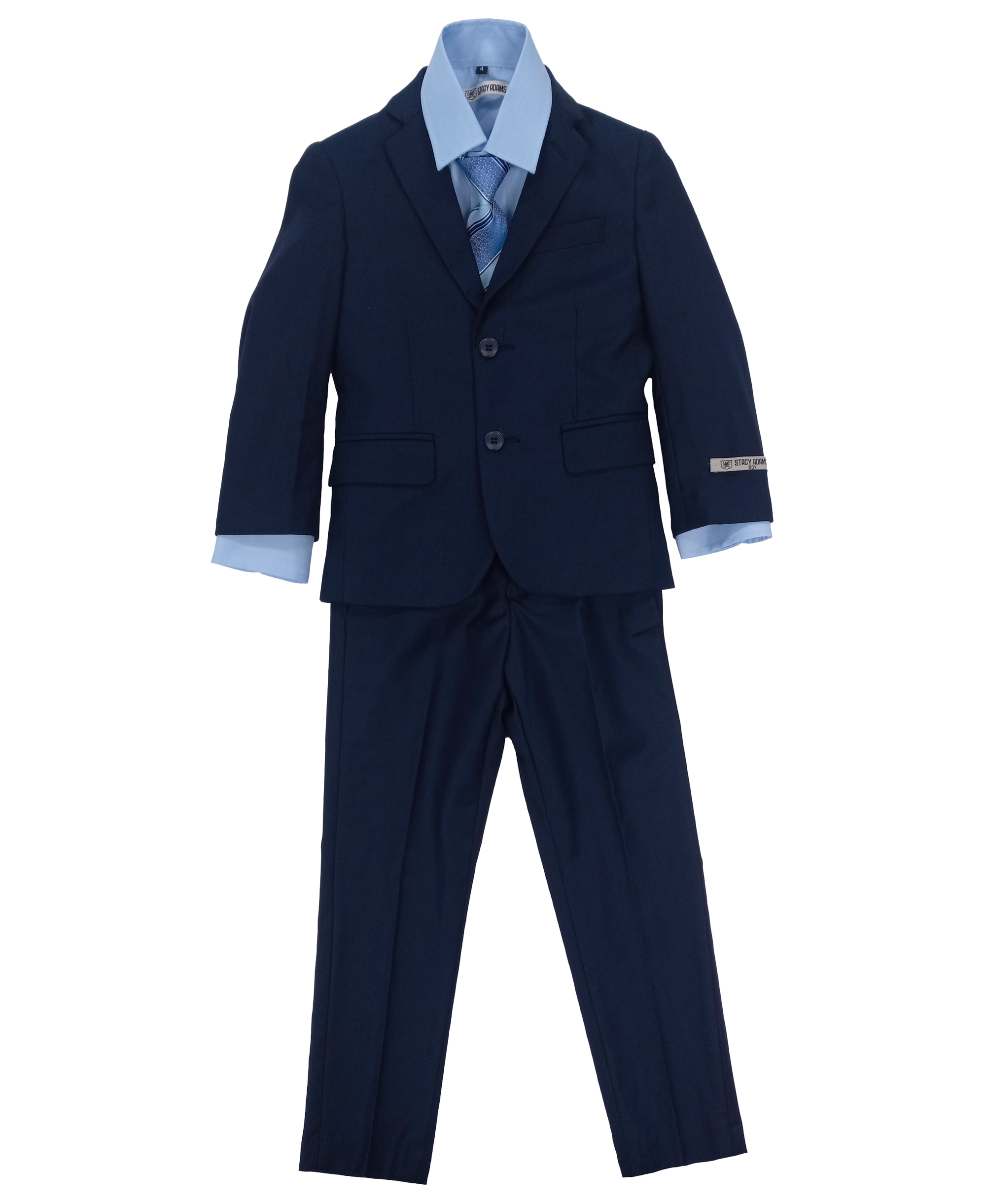Boys Stacy Adams Navy 5 pc Suits