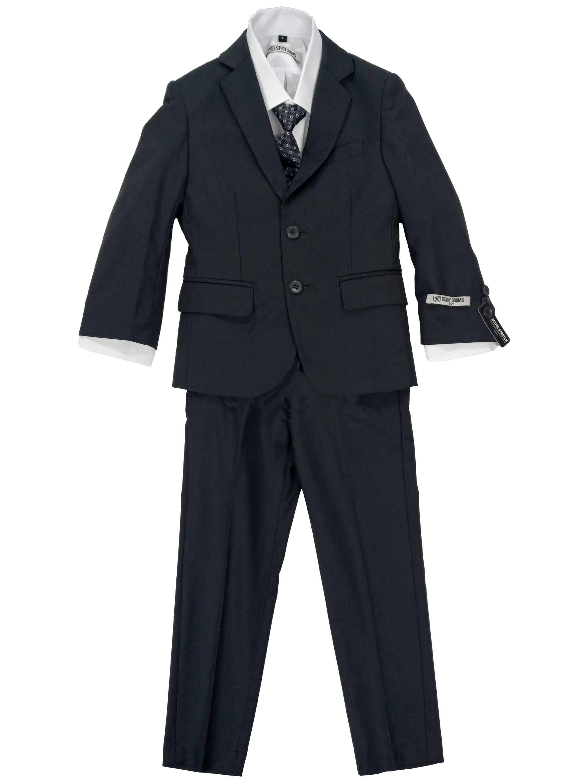 Boy Stacy Adams Charcoal Grey 5 pc Suits