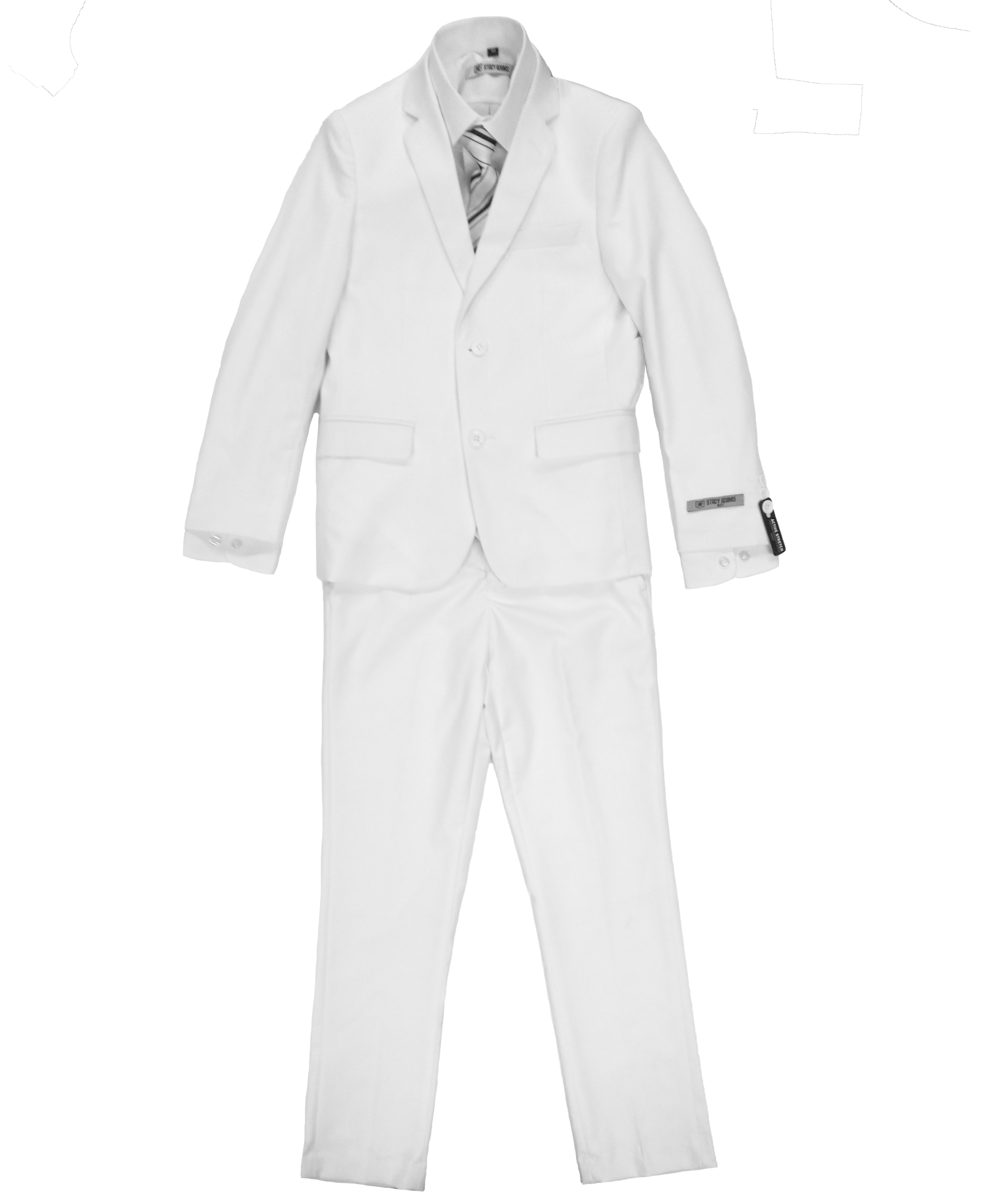 Boys Stacy Adams White 5 pc Suits