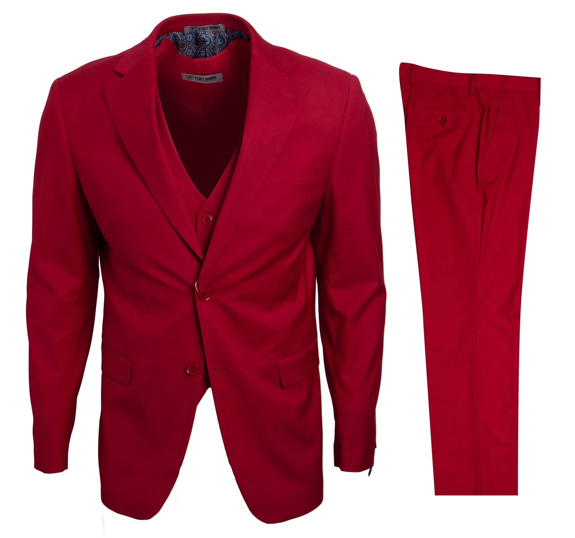 Men's Red Stacy Adams Suit