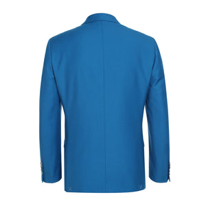 Men's Blue 2-Piece Single Breasted Notch Lapel Slim Suit