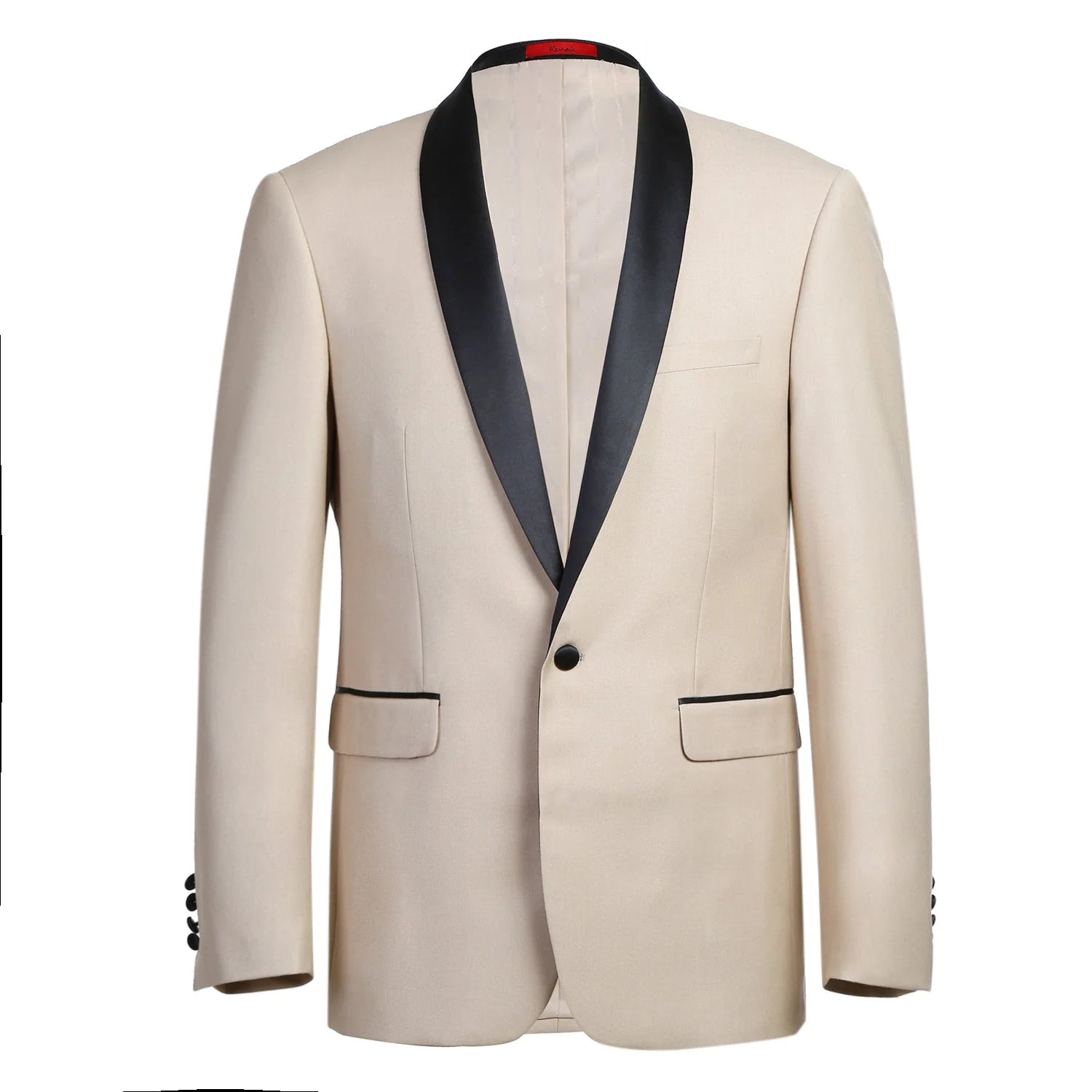 Cream and sales black tuxedo jacket