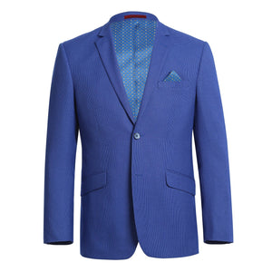 Men's Blue Purple Slim Fit Blazer