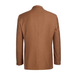 Men's Brown 2-Piece Single Breasted Notch Lapel Slim Suit
