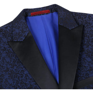 Men's Slim Fit Dark Blue Tuxedo Blazer