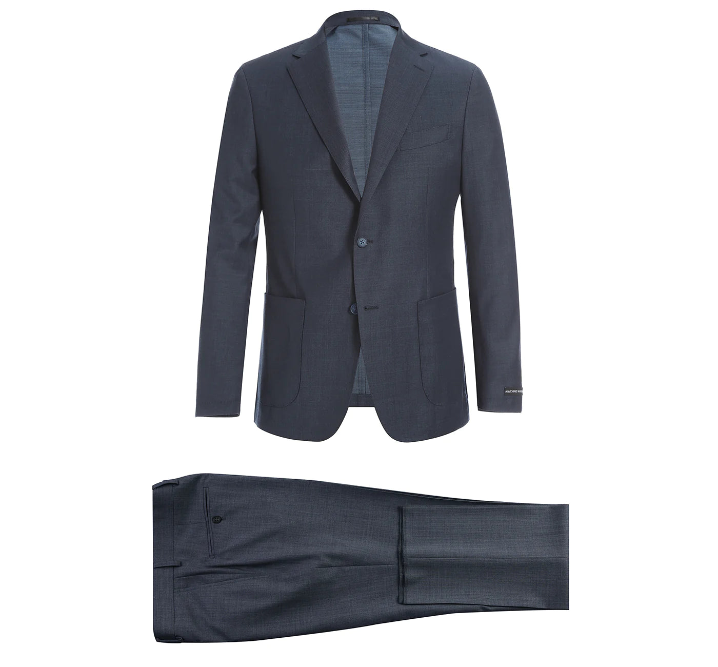 Men's Gray Slim Fit Travel Suit