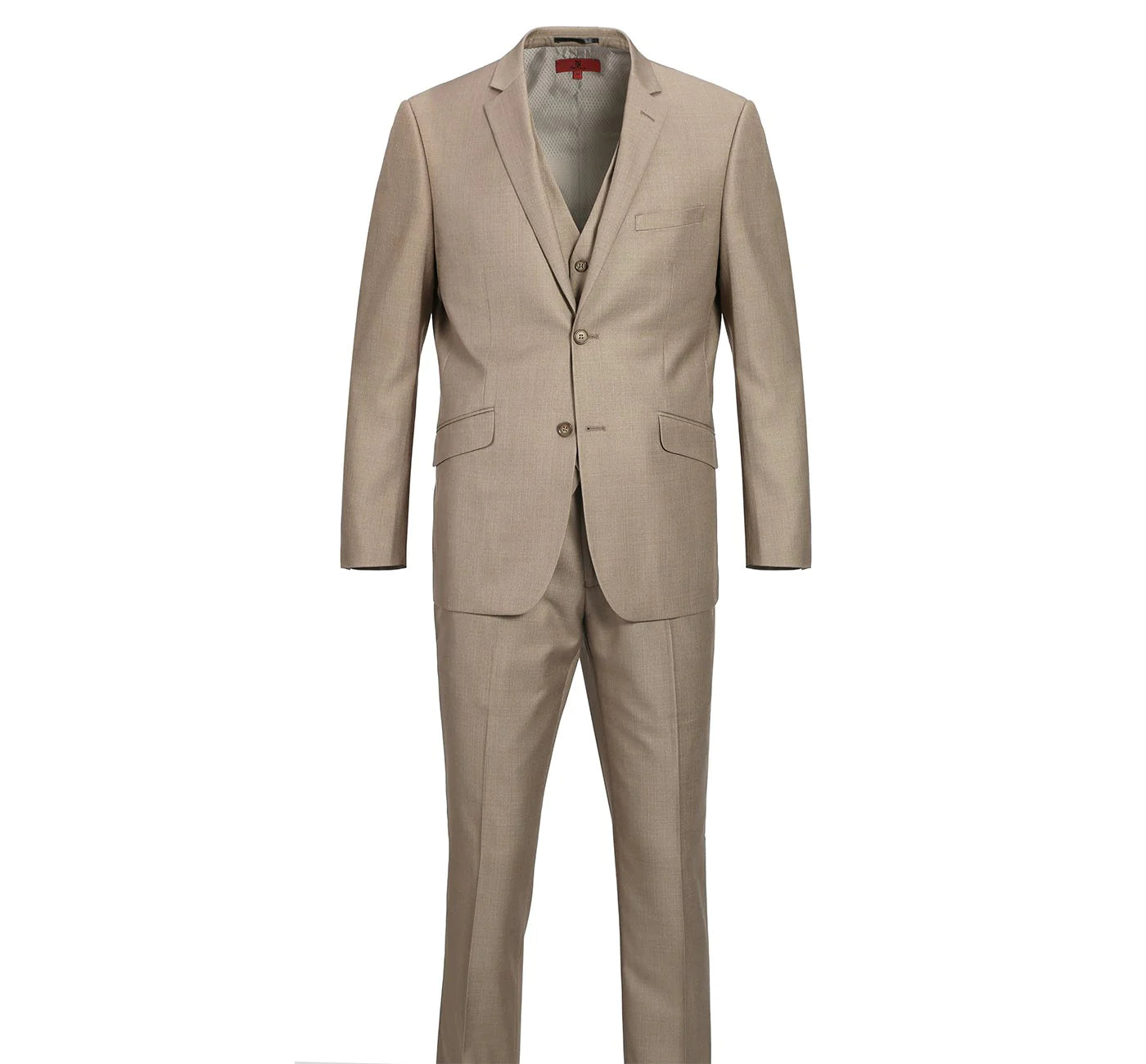 Men's Brown Slim Fit 2-Piece Single Breasted 2 Button Suit