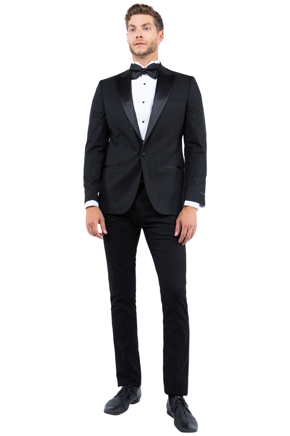 Men's Black Peak Lapel Tuxedo Jacket