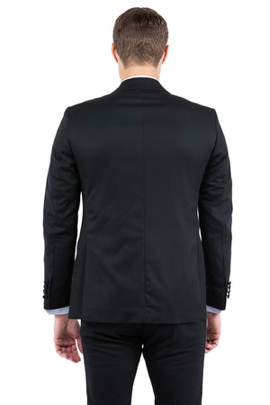 Men's Black Peak Lapel Tuxedo Jacket