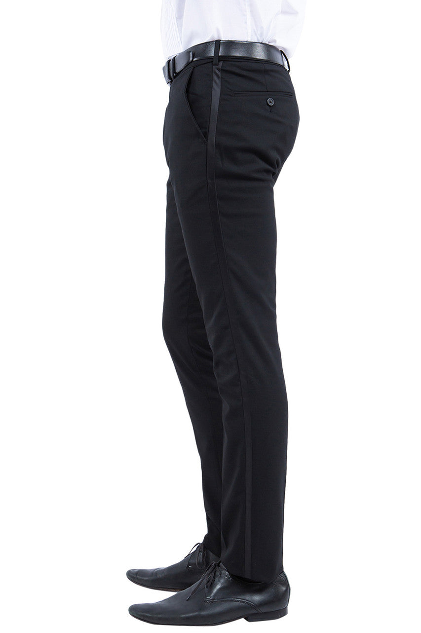 Mens Black Zegarie Tuxedo Dress Pants