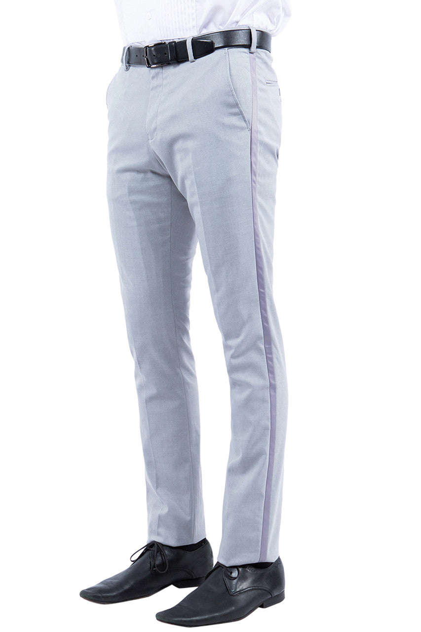 Mens Grey Zegarie Tuxedo Dress Pants