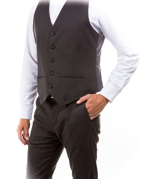 Mens Dark Grey or Navy Blue Zegarie Suit Separates Solid Vest