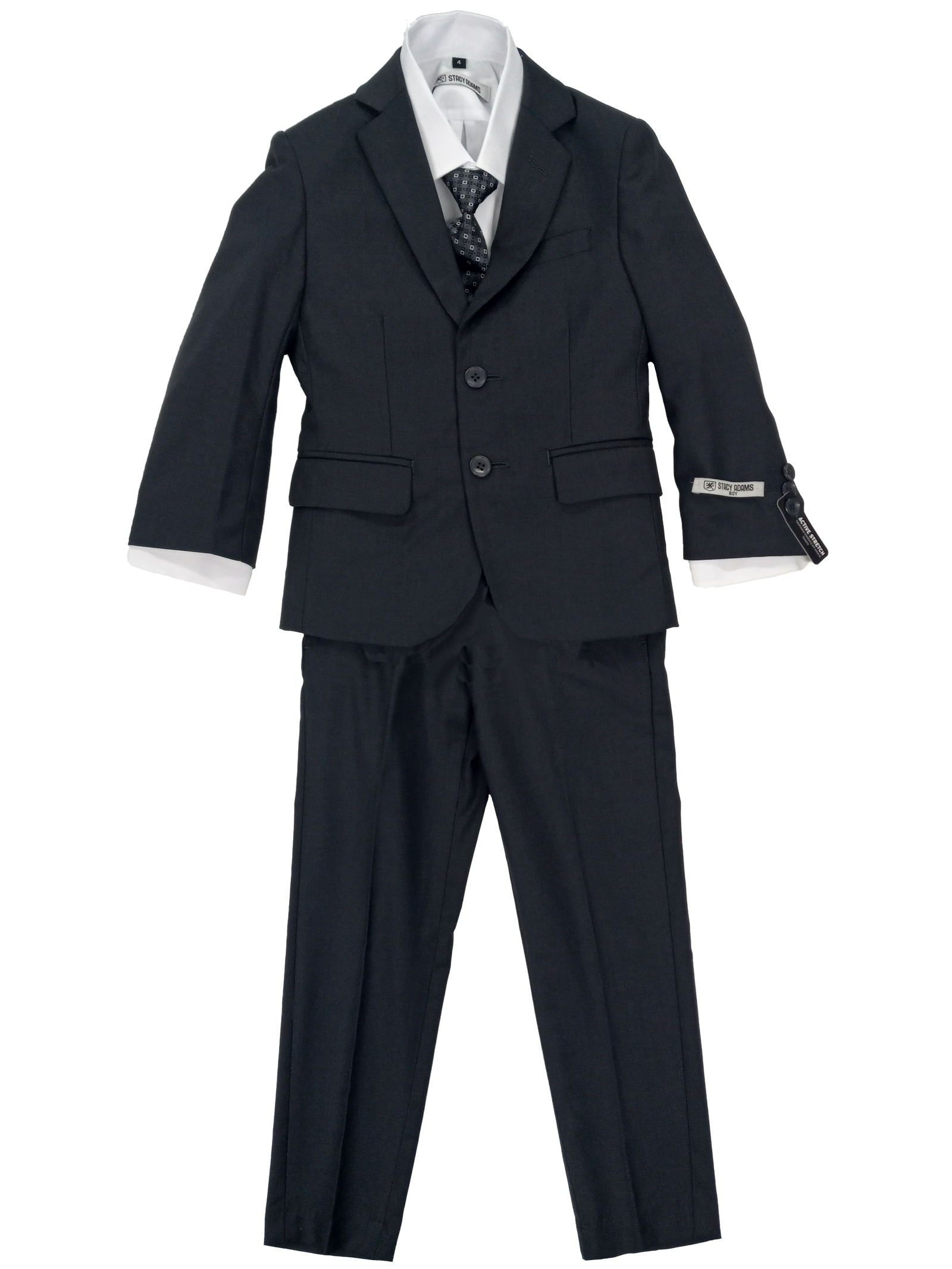 Boy Stacy Adams Charcoal Grey 5 pc Suits