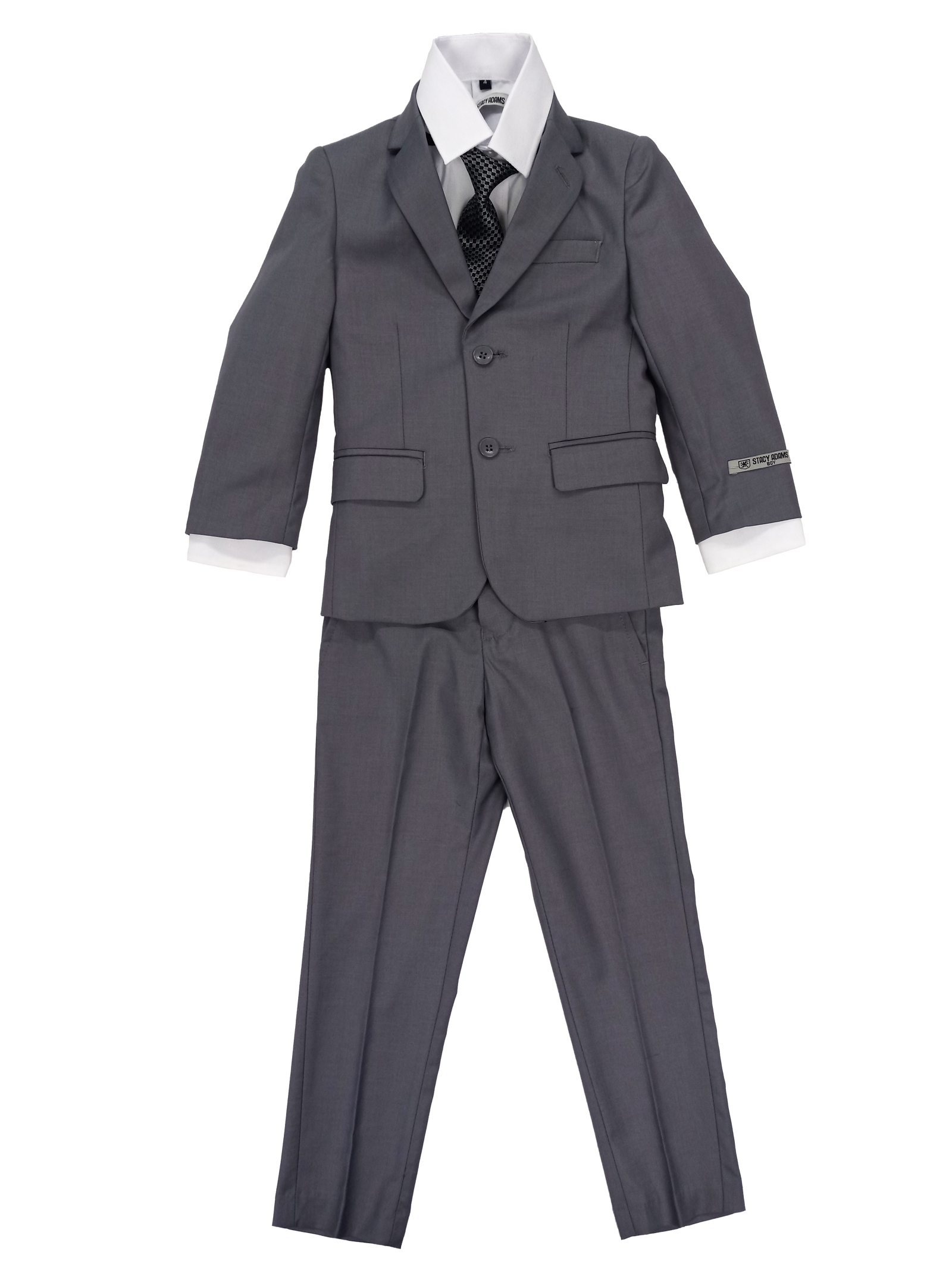 Boys Stacy Adams Grey 5 pc Suits