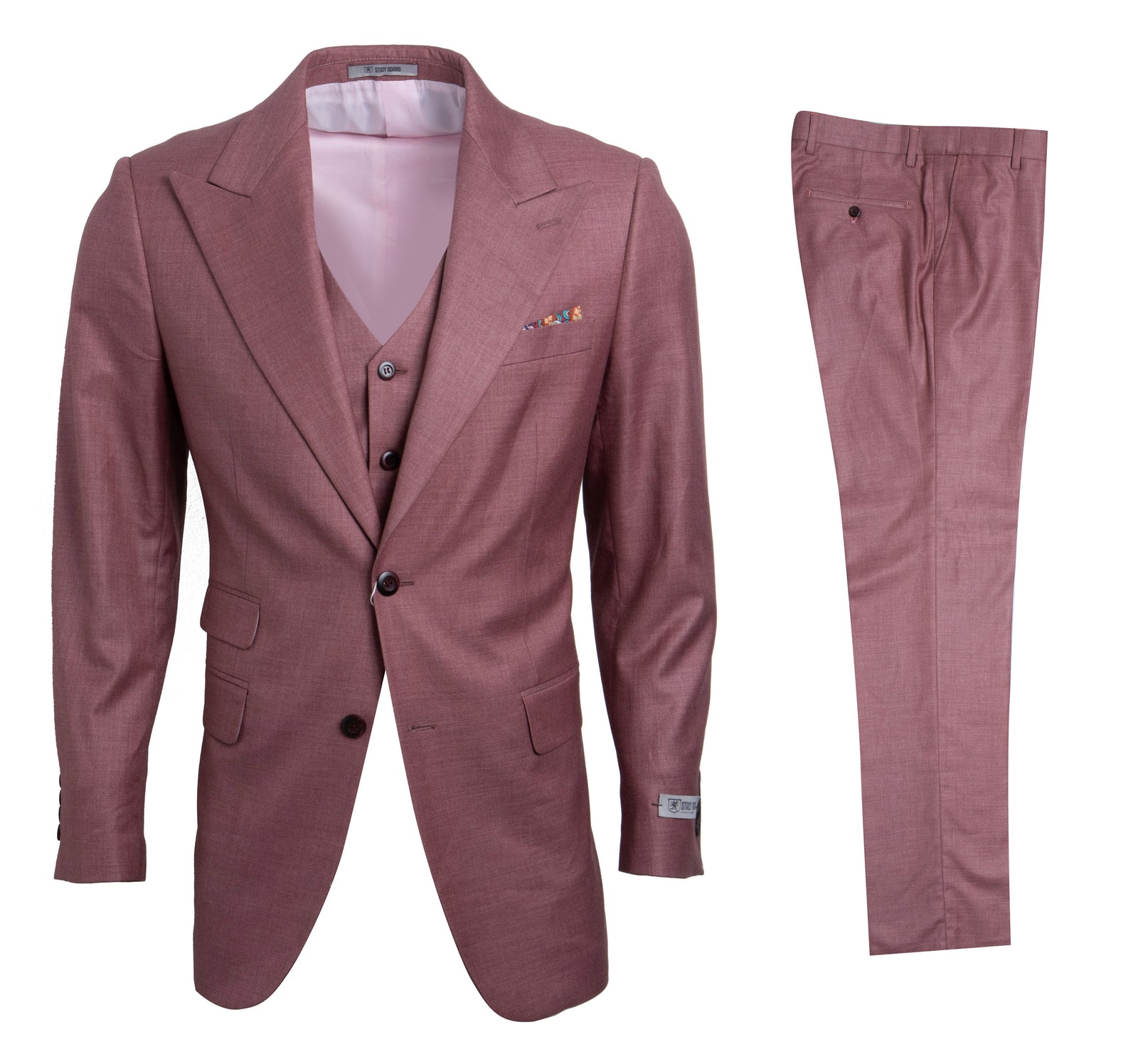 Men's Salmon Stacy Adams Suit