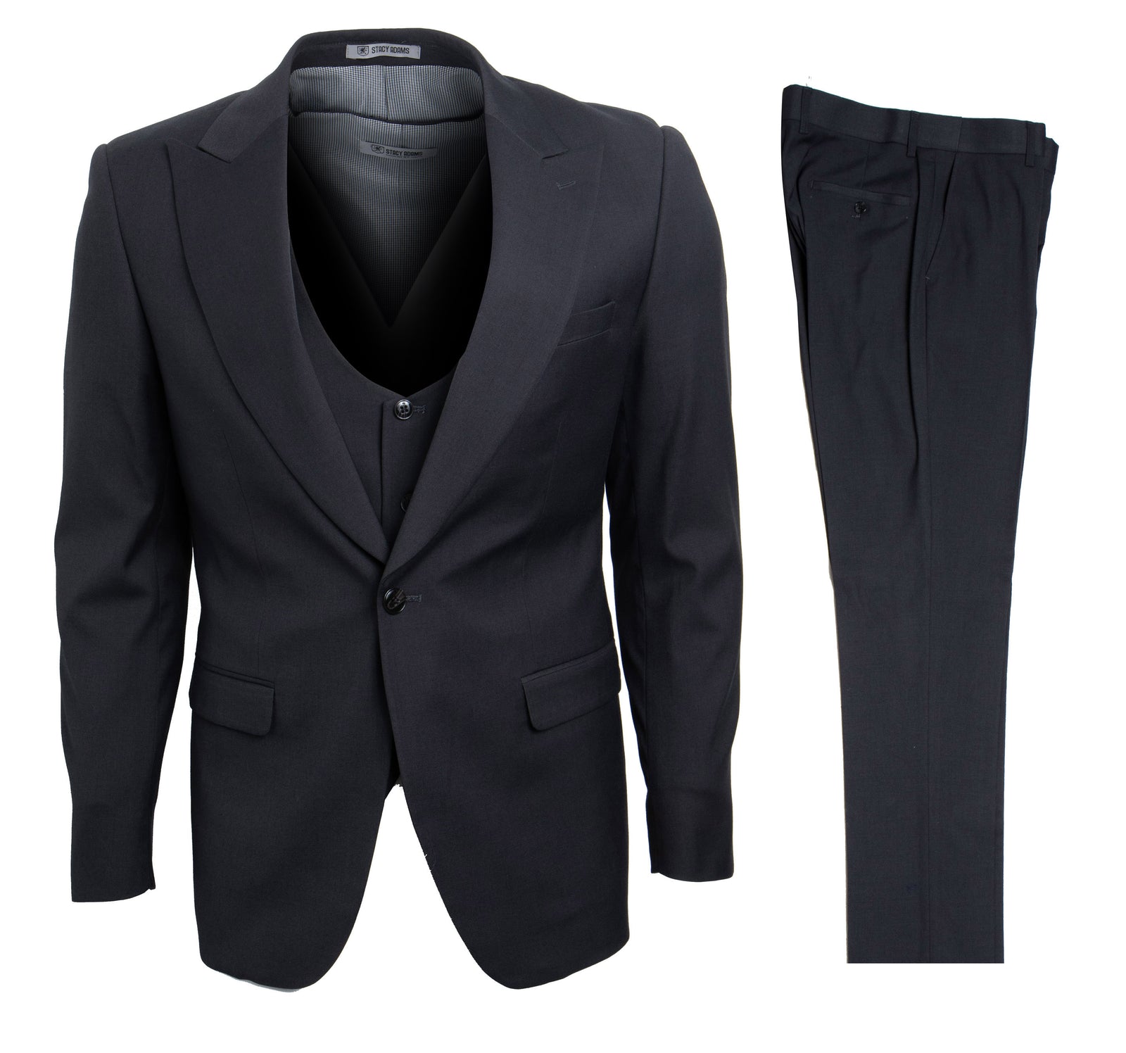 Men's Charcoal Stacy Adams Suit