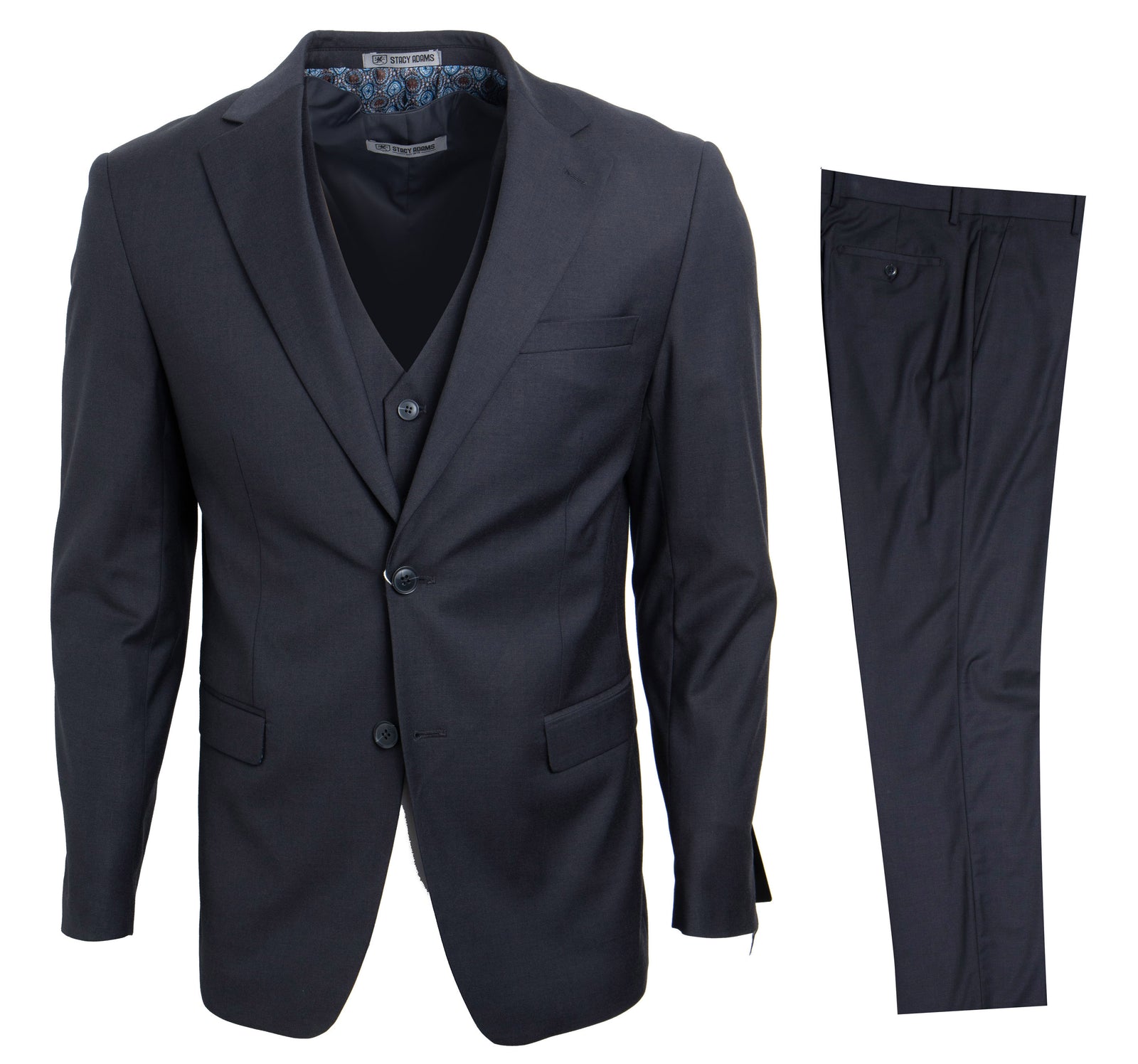 Men's Charcoal Stacy Adams Suit