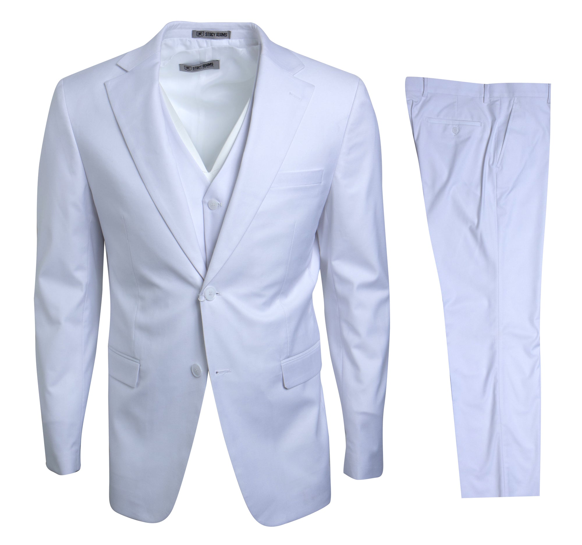 Men's White Stacy Adams Suit