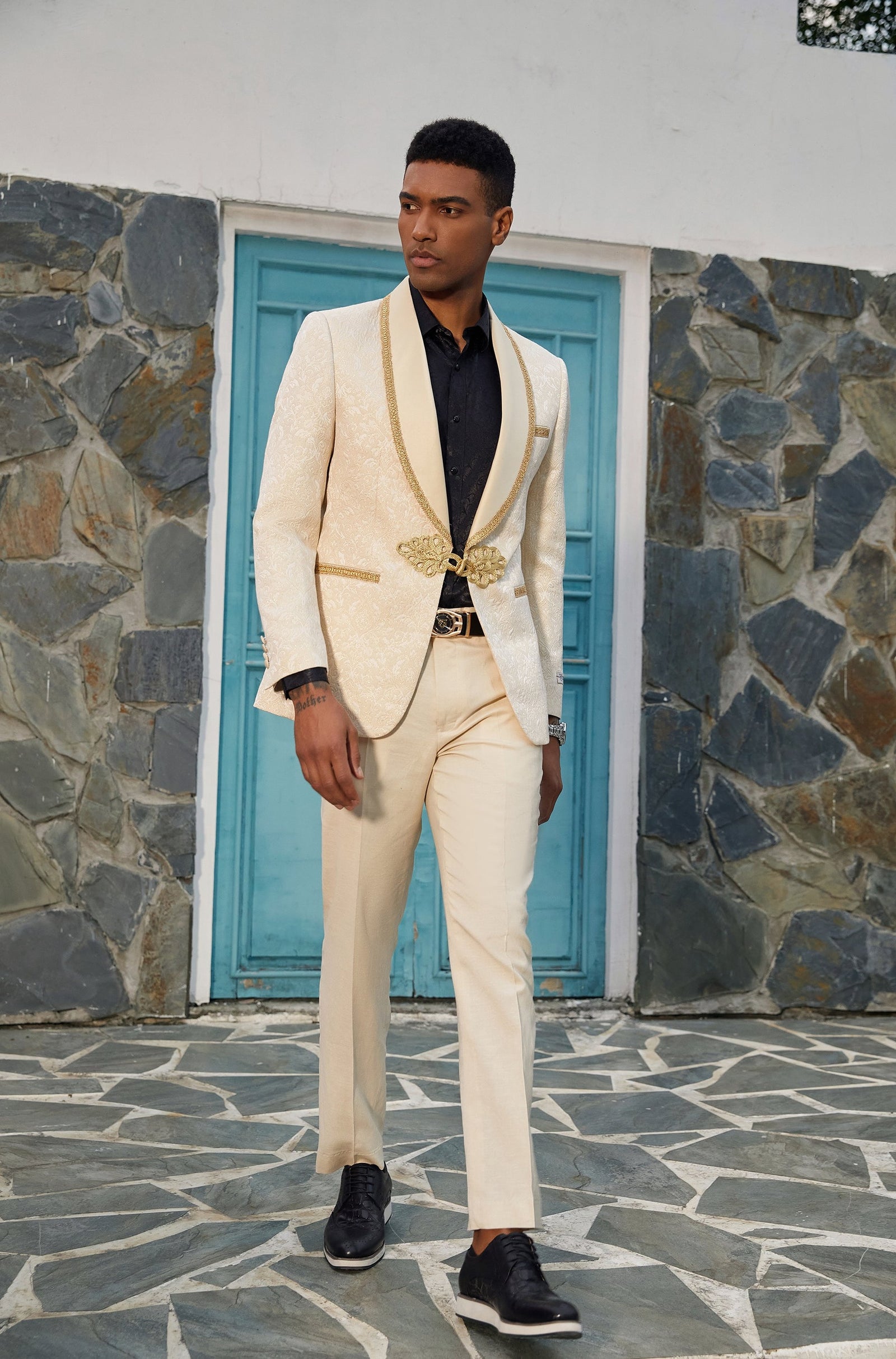 Men's Champaign Paisley 1 PC Stacy Adams Jacket